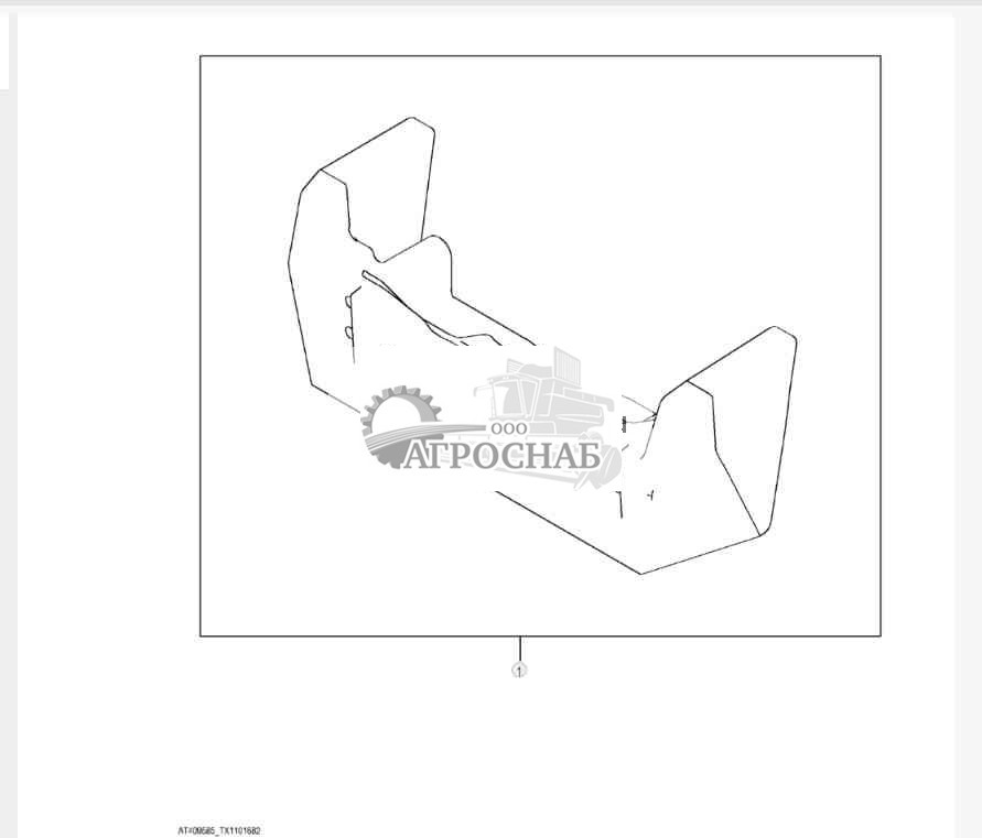 Комплект переднего противовеса, 204 кг (450 фунтов) 